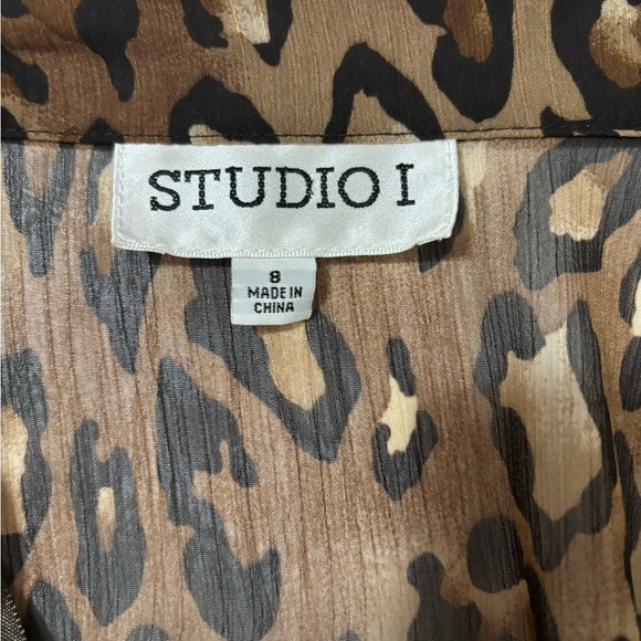 Vintage Studio One Leopard Print Maxi Dress With Cropped Jacket - Picture 12 of 13